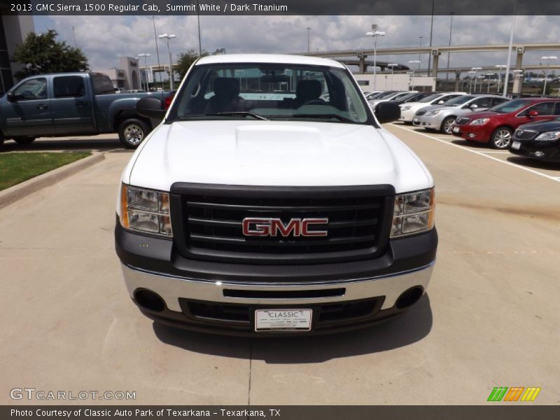 Summit White / Dark Titanium 2013 GMC Sierra 1500 Regular Cab