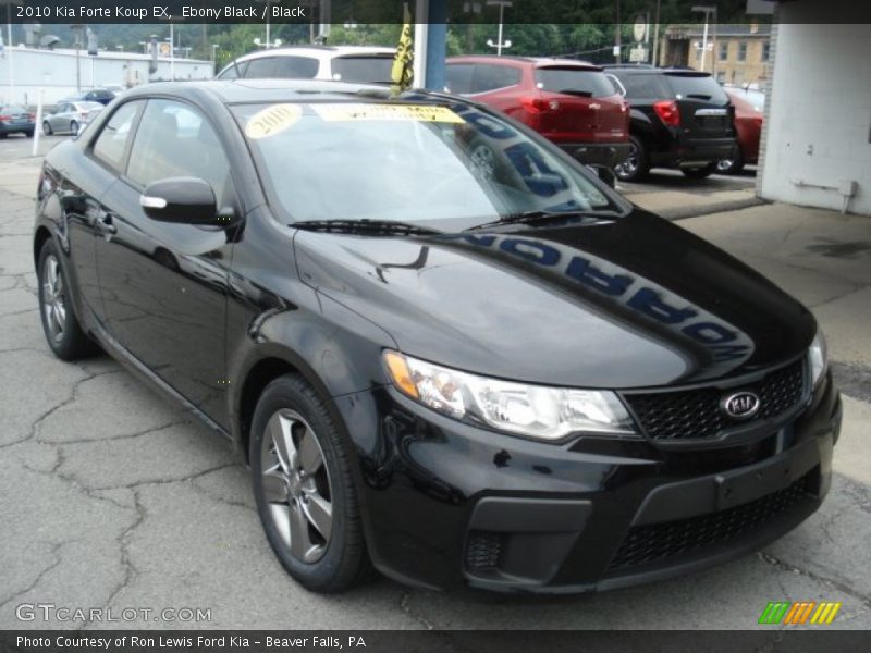 Ebony Black / Black 2010 Kia Forte Koup EX