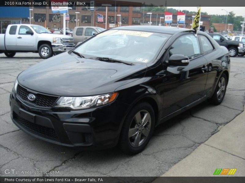 Ebony Black / Black 2010 Kia Forte Koup EX