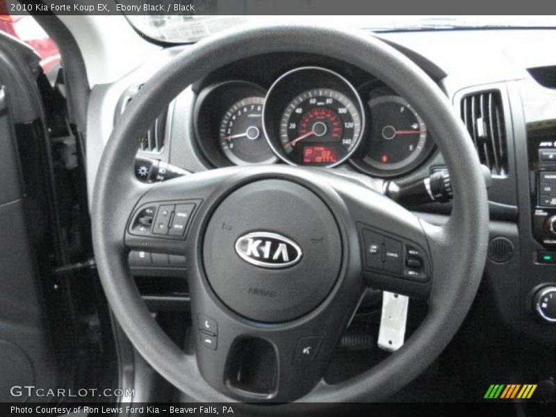 Ebony Black / Black 2010 Kia Forte Koup EX