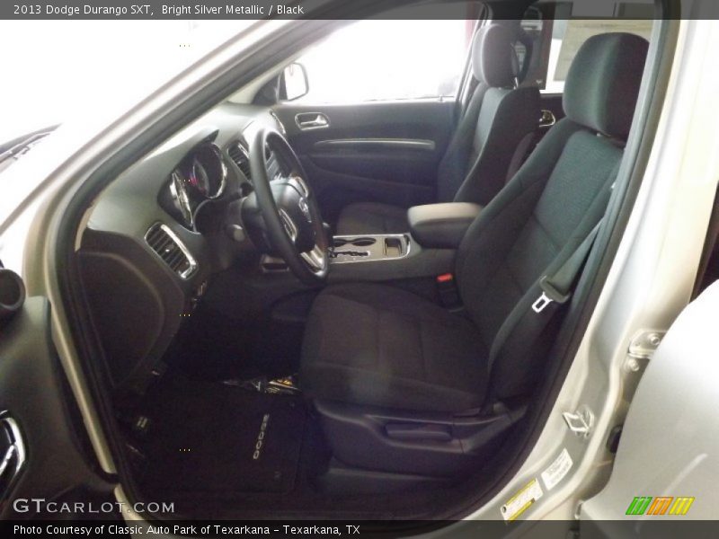 Front Seat of 2013 Durango SXT