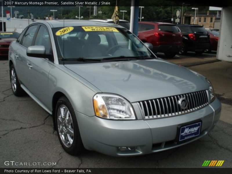 Satellite Silver Metallic / Shale 2007 Mercury Montego Premier