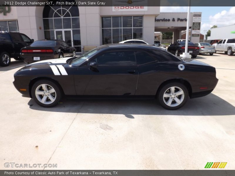 Pitch Black / Dark Slate Gray 2012 Dodge Challenger SXT
