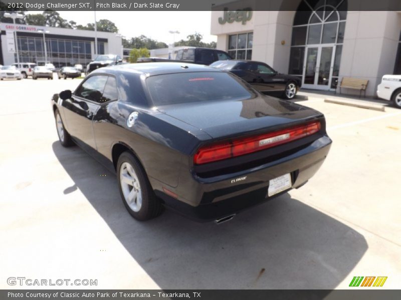 Pitch Black / Dark Slate Gray 2012 Dodge Challenger SXT