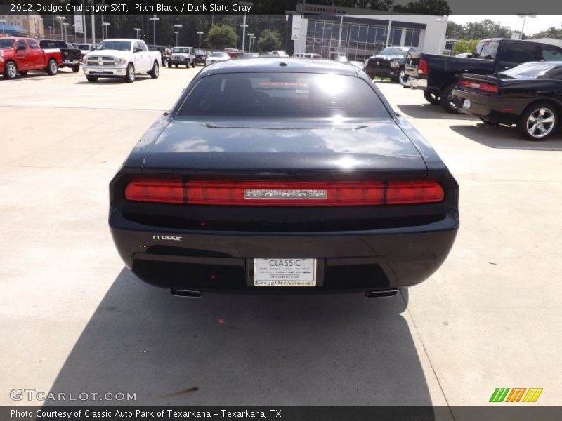 Pitch Black / Dark Slate Gray 2012 Dodge Challenger SXT