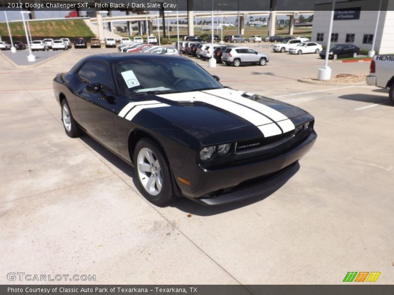 Pitch Black / Dark Slate Gray 2012 Dodge Challenger SXT