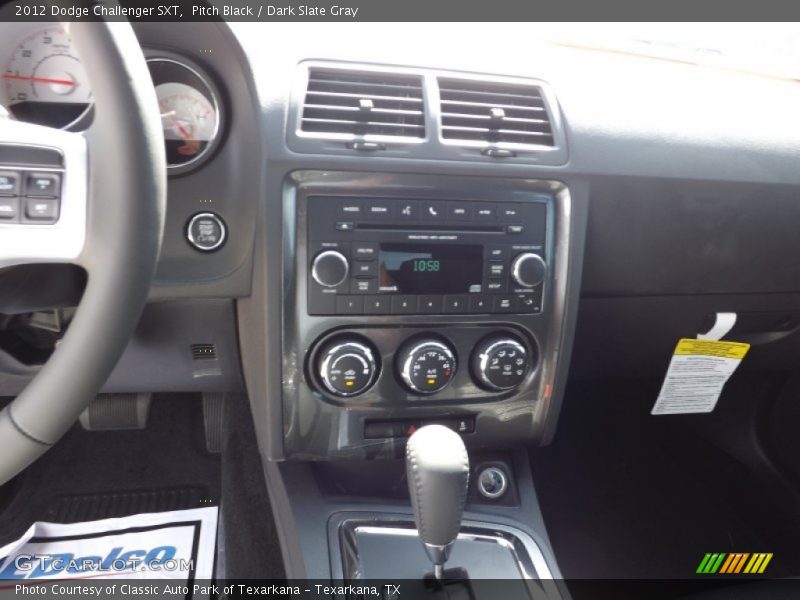 Pitch Black / Dark Slate Gray 2012 Dodge Challenger SXT