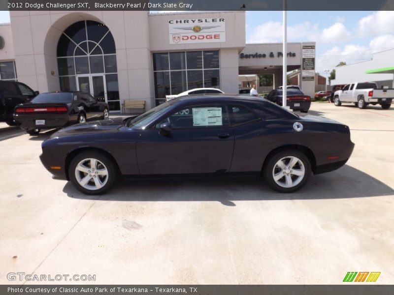 Blackberry Pearl / Dark Slate Gray 2012 Dodge Challenger SXT