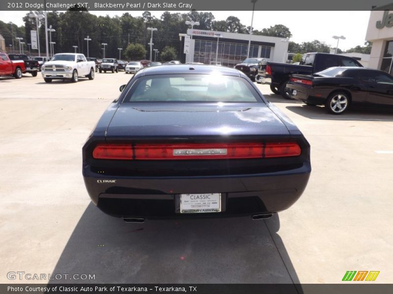 Blackberry Pearl / Dark Slate Gray 2012 Dodge Challenger SXT
