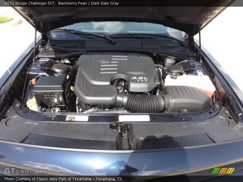 Blackberry Pearl / Dark Slate Gray 2012 Dodge Challenger SXT