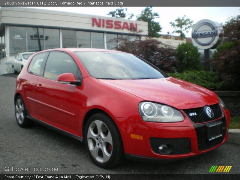 Tornado Red / Interlagos Plaid Cloth 2008 Volkswagen GTI 2 Door