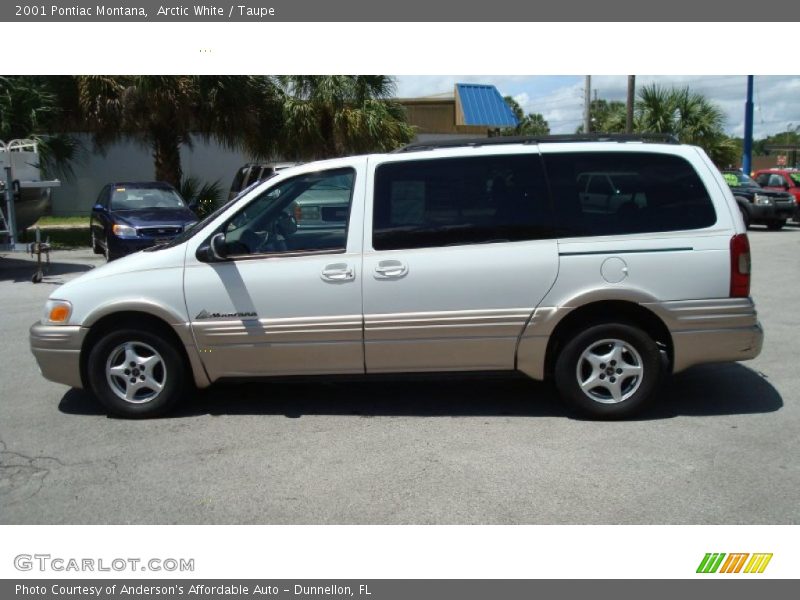 Arctic White / Taupe 2001 Pontiac Montana