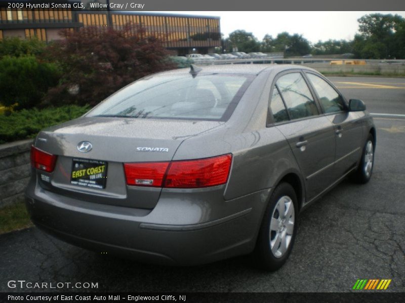 Willow Gray / Gray 2009 Hyundai Sonata GLS