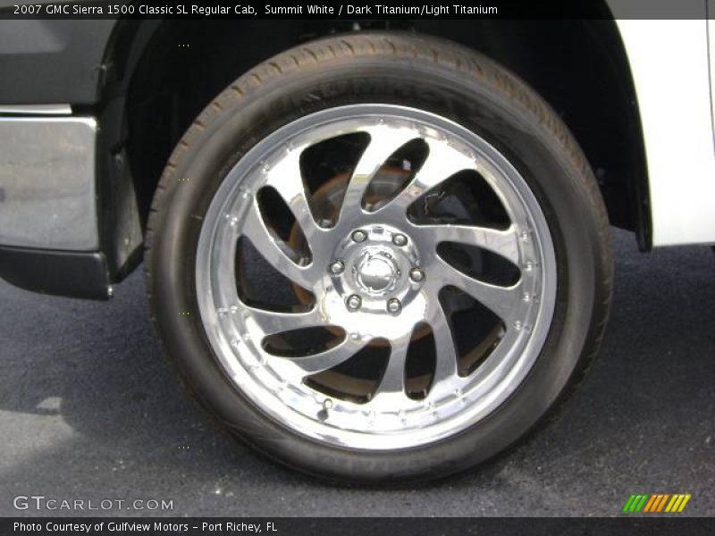 Summit White / Dark Titanium/Light Titanium 2007 GMC Sierra 1500 Classic SL Regular Cab