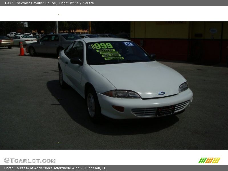 Bright White / Neutral 1997 Chevrolet Cavalier Coupe