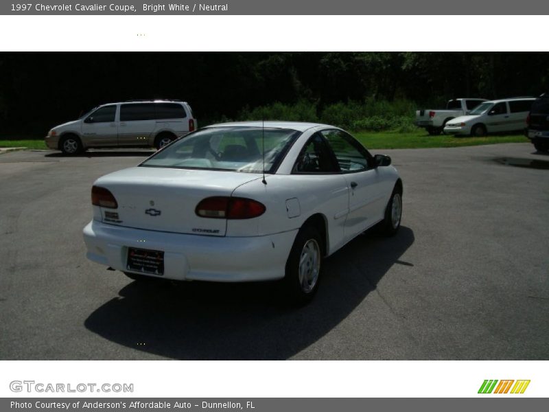 Bright White / Neutral 1997 Chevrolet Cavalier Coupe