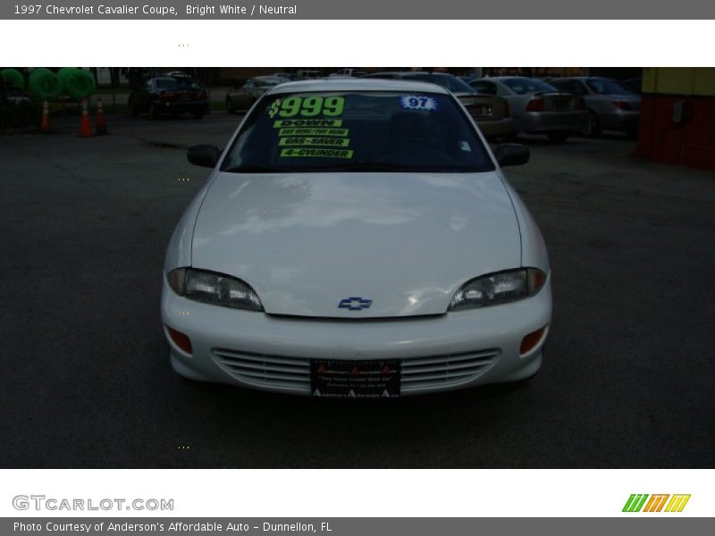 Bright White / Neutral 1997 Chevrolet Cavalier Coupe
