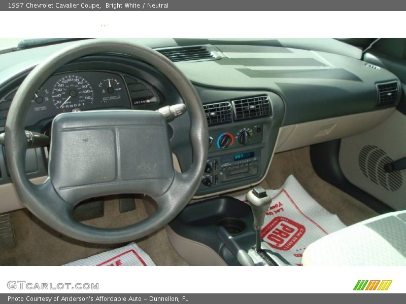 Bright White / Neutral 1997 Chevrolet Cavalier Coupe