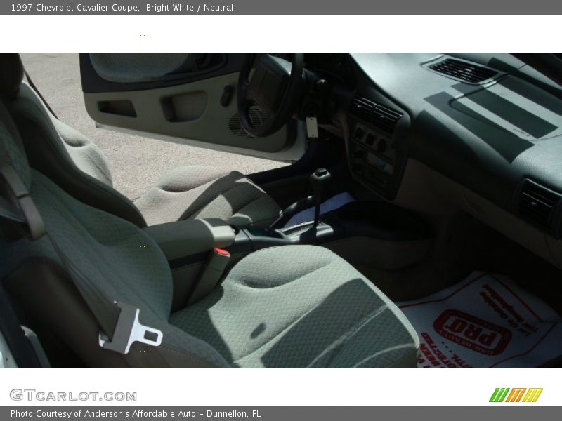 Bright White / Neutral 1997 Chevrolet Cavalier Coupe