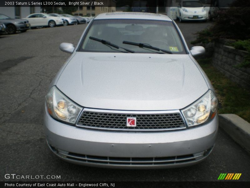 Bright Silver / Black 2003 Saturn L Series L300 Sedan