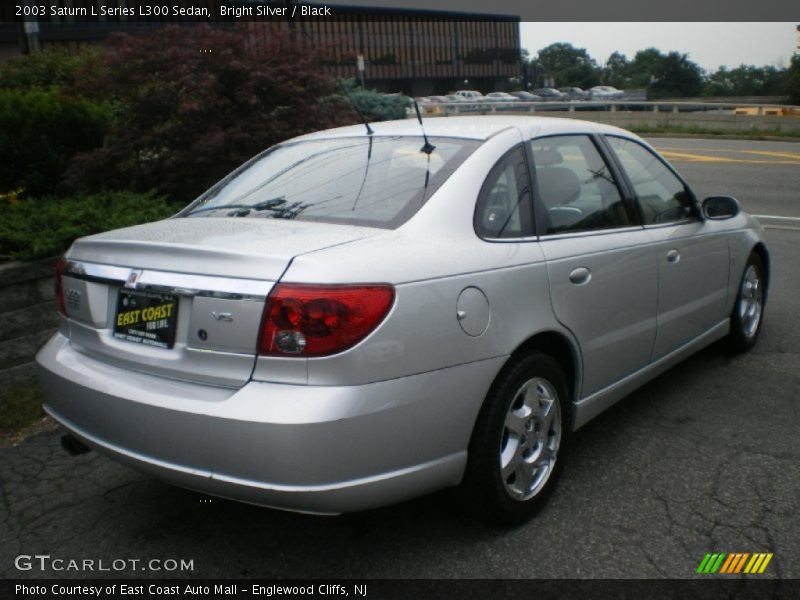 Bright Silver / Black 2003 Saturn L Series L300 Sedan