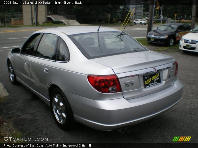 Bright Silver / Black 2003 Saturn L Series L300 Sedan
