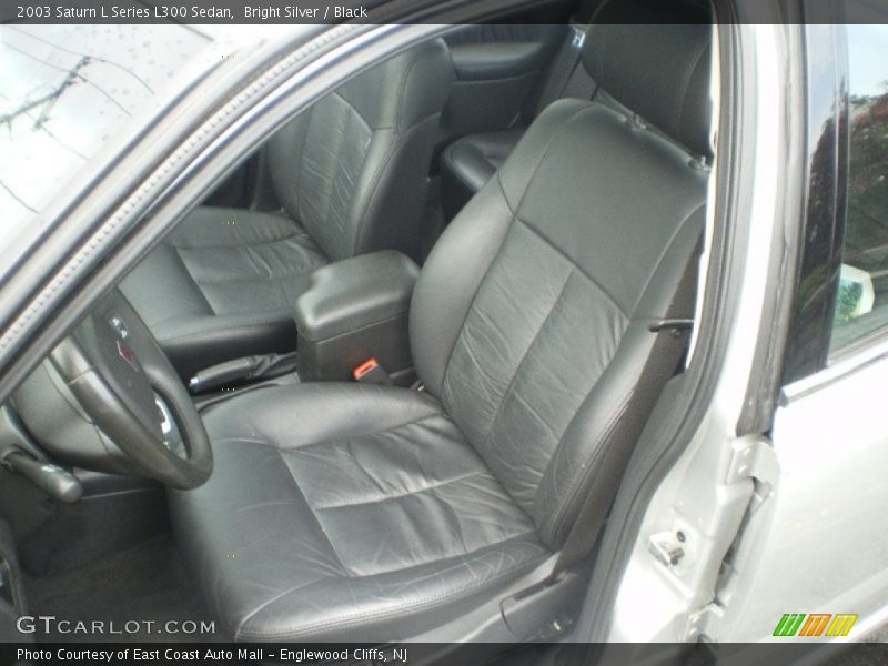 Bright Silver / Black 2003 Saturn L Series L300 Sedan