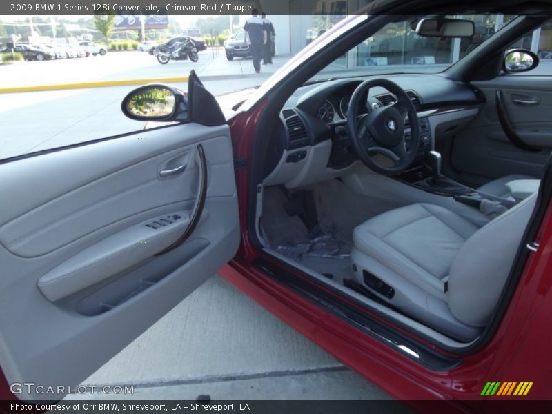 Crimson Red / Taupe 2009 BMW 1 Series 128i Convertible