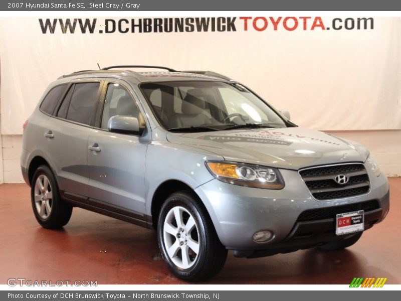 Steel Gray / Gray 2007 Hyundai Santa Fe SE