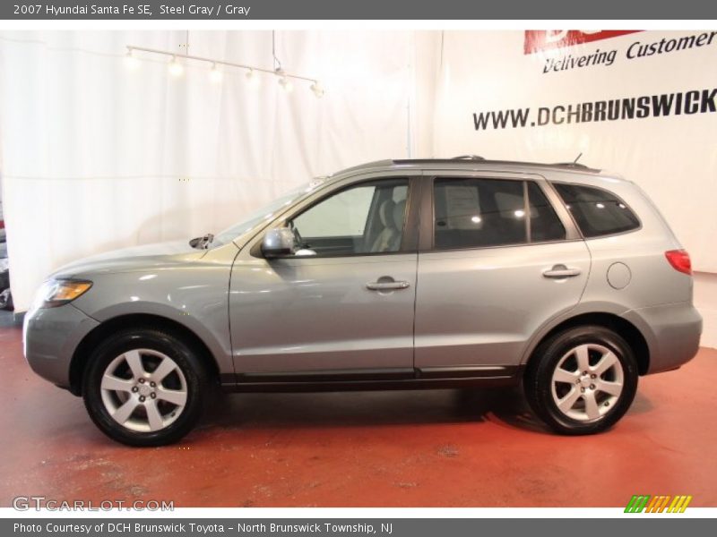 Steel Gray / Gray 2007 Hyundai Santa Fe SE