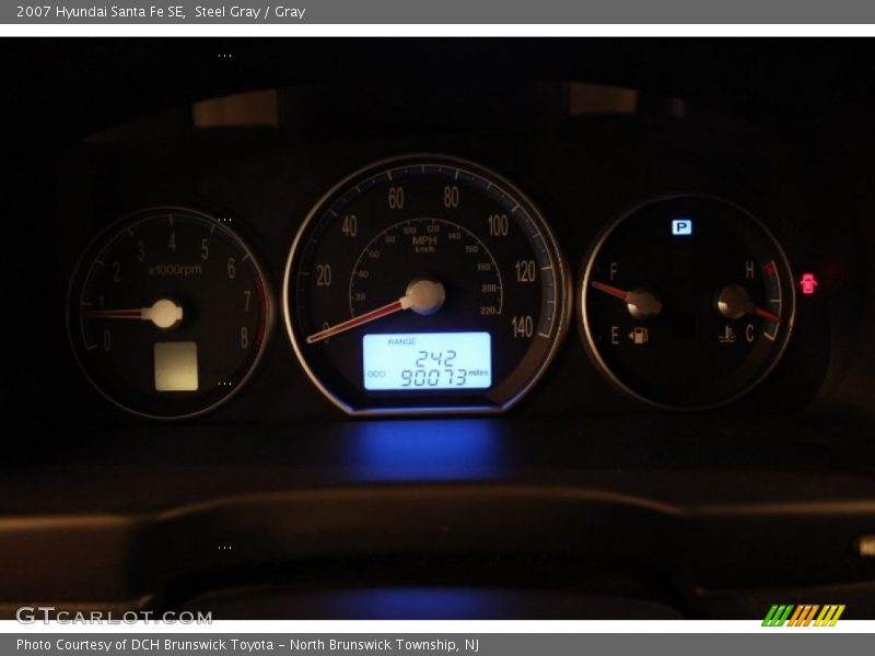 Steel Gray / Gray 2007 Hyundai Santa Fe SE