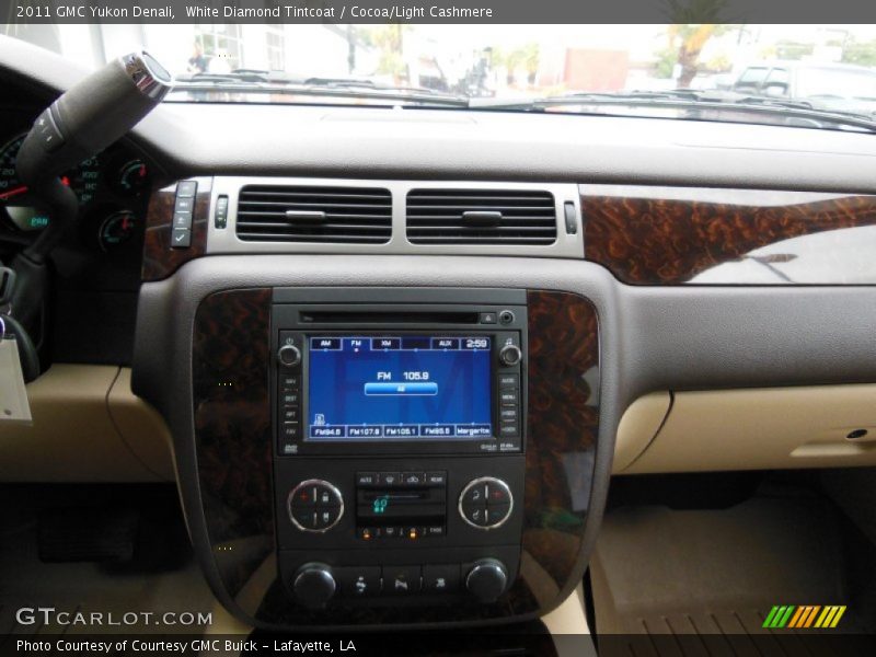White Diamond Tintcoat / Cocoa/Light Cashmere 2011 GMC Yukon Denali