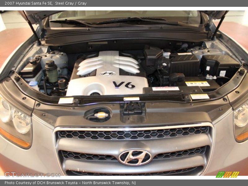 Steel Gray / Gray 2007 Hyundai Santa Fe SE