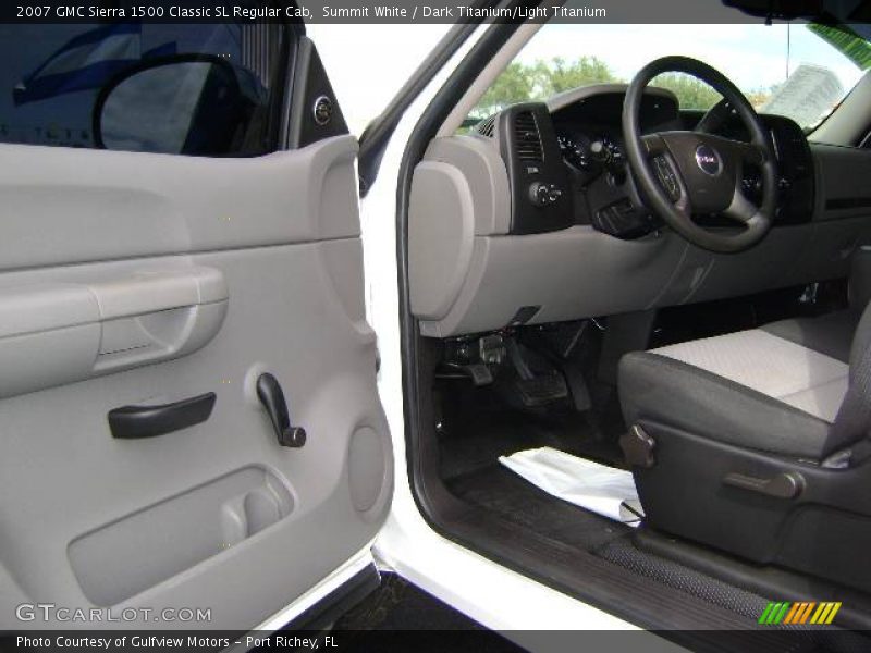 Summit White / Dark Titanium/Light Titanium 2007 GMC Sierra 1500 Classic SL Regular Cab