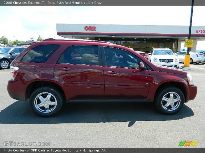 Deep Ruby Red Metallic / Light Gray 2008 Chevrolet Equinox LT