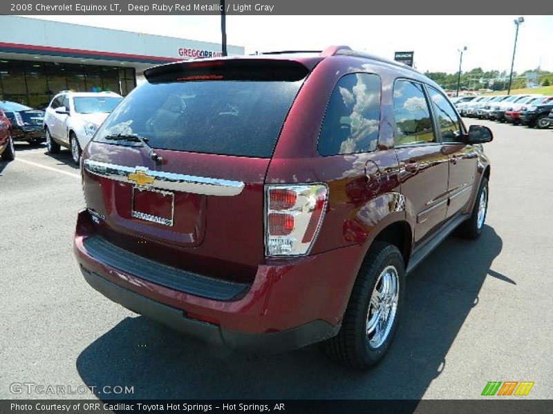 Deep Ruby Red Metallic / Light Gray 2008 Chevrolet Equinox LT