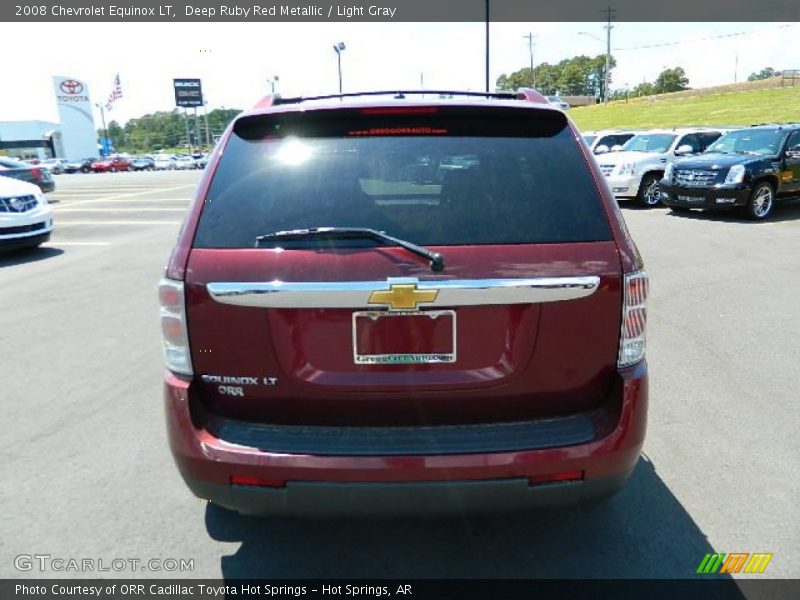Deep Ruby Red Metallic / Light Gray 2008 Chevrolet Equinox LT