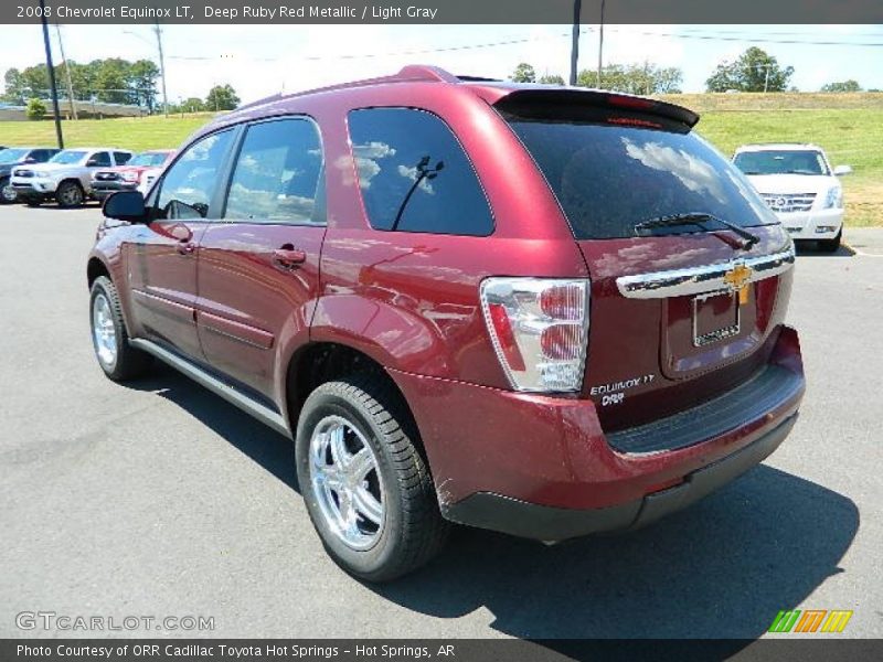 Deep Ruby Red Metallic / Light Gray 2008 Chevrolet Equinox LT