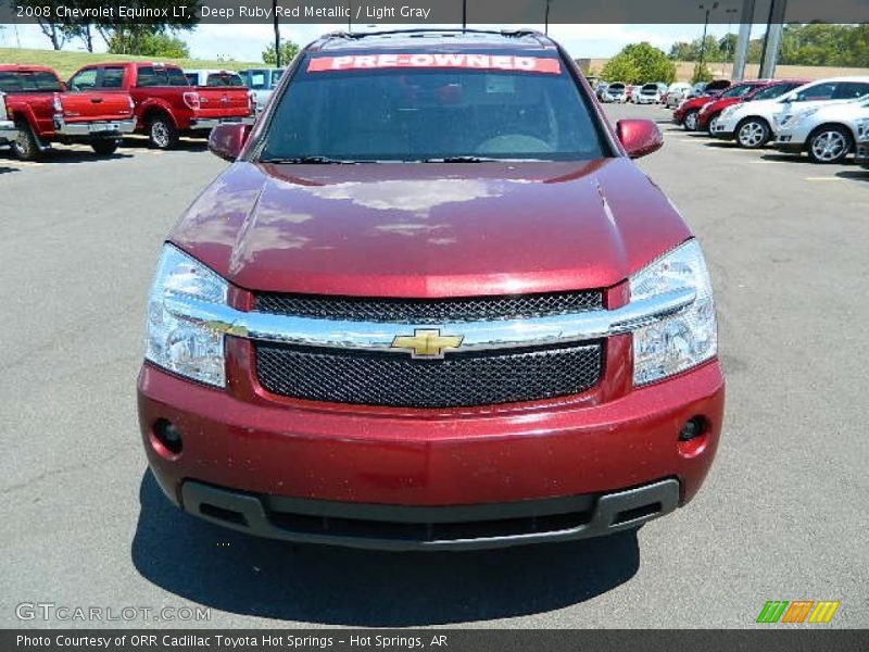 Deep Ruby Red Metallic / Light Gray 2008 Chevrolet Equinox LT