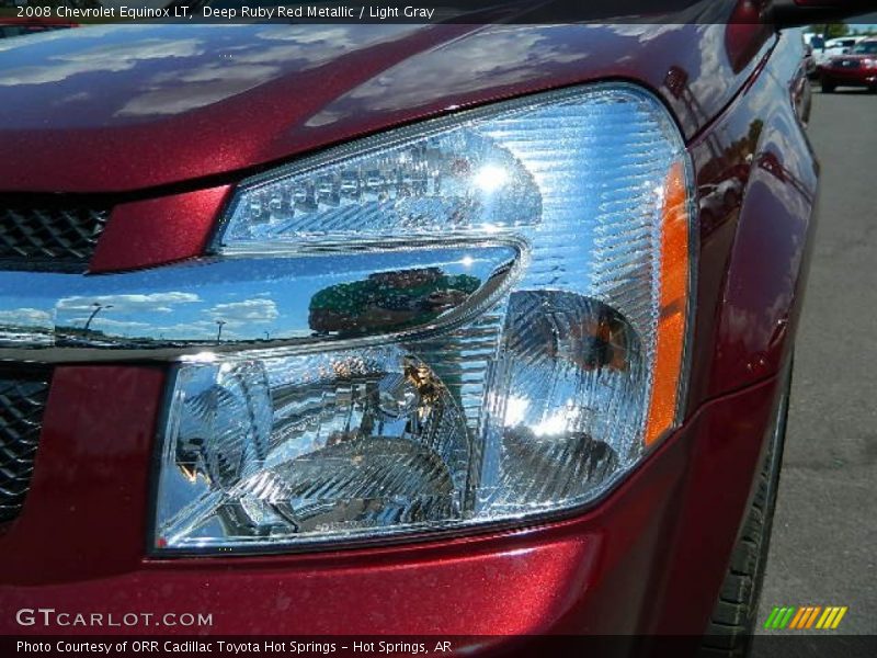 Deep Ruby Red Metallic / Light Gray 2008 Chevrolet Equinox LT