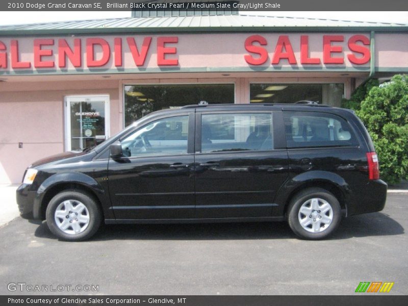Brilliant Black Crystal Pearl / Medium Slate Gray/Light Shale 2010 Dodge Grand Caravan SE