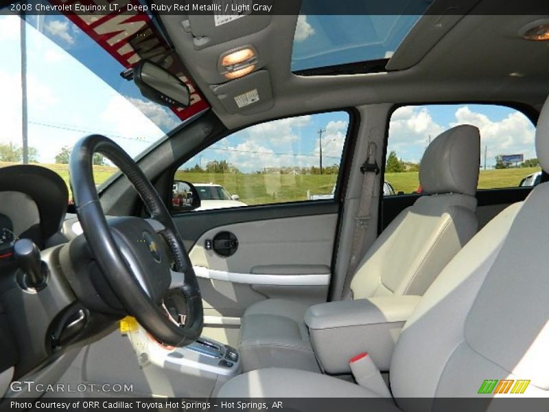 Deep Ruby Red Metallic / Light Gray 2008 Chevrolet Equinox LT