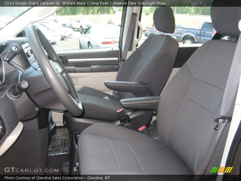 Brilliant Black Crystal Pearl / Medium Slate Gray/Light Shale 2010 Dodge Grand Caravan SE