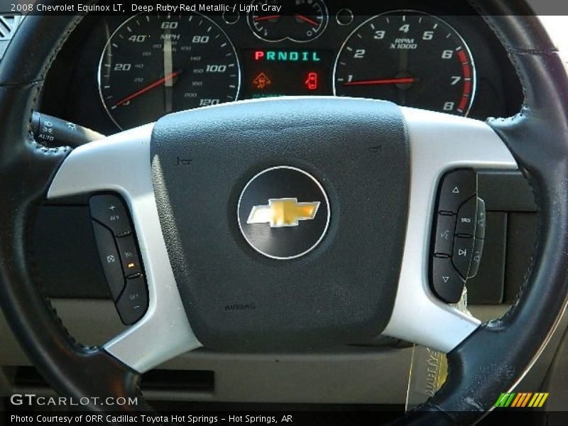 Deep Ruby Red Metallic / Light Gray 2008 Chevrolet Equinox LT