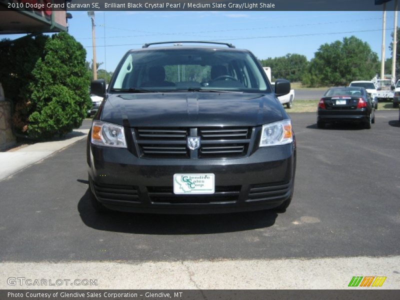 Brilliant Black Crystal Pearl / Medium Slate Gray/Light Shale 2010 Dodge Grand Caravan SE