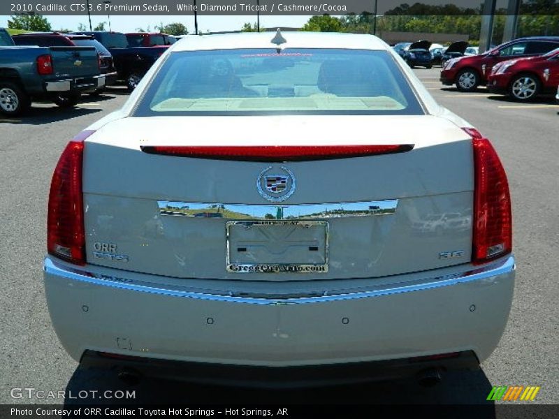 White Diamond Tricoat / Cashmere/Cocoa 2010 Cadillac CTS 3.6 Premium Sedan