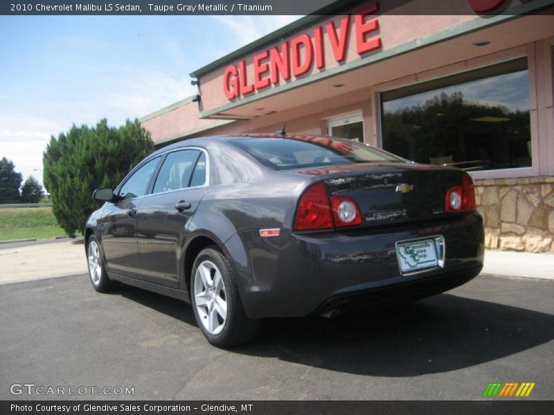 Taupe Gray Metallic / Titanium 2010 Chevrolet Malibu LS Sedan