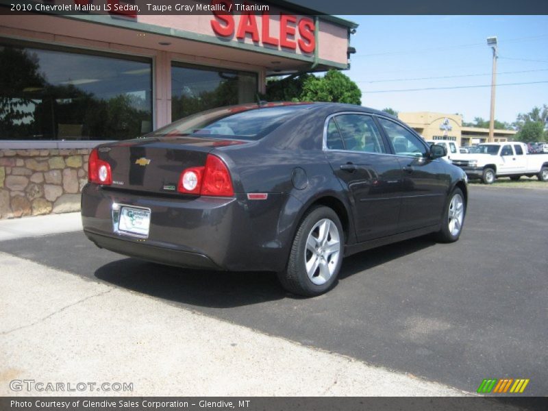 Taupe Gray Metallic / Titanium 2010 Chevrolet Malibu LS Sedan