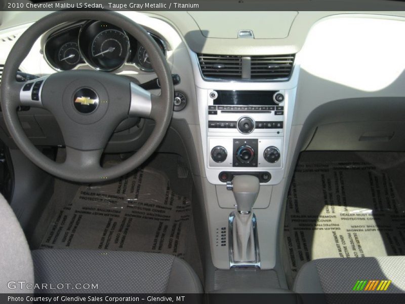 Taupe Gray Metallic / Titanium 2010 Chevrolet Malibu LS Sedan