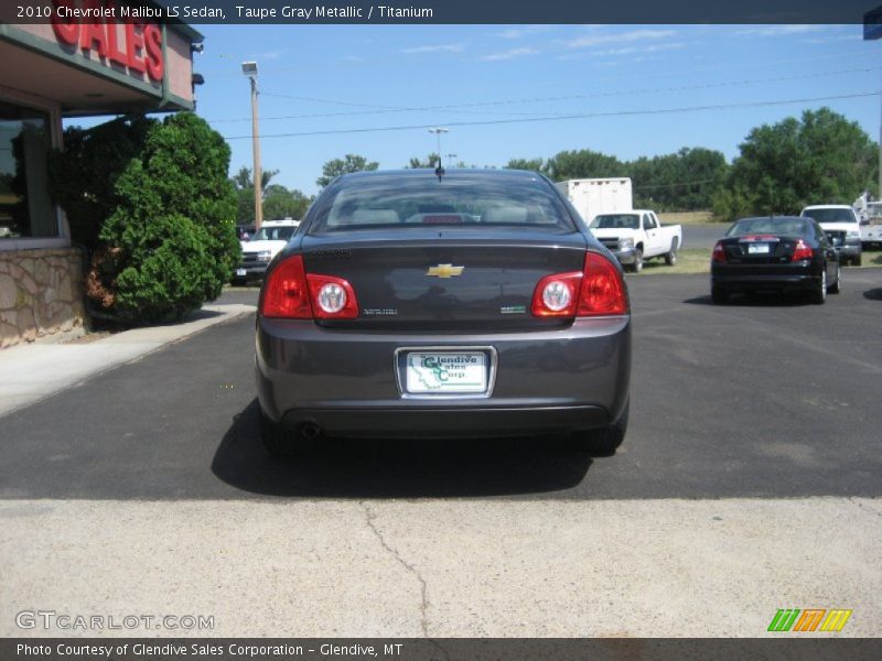 Taupe Gray Metallic / Titanium 2010 Chevrolet Malibu LS Sedan